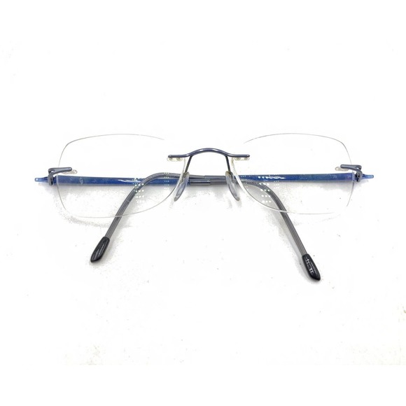 Silhouette 7622 40 6055 Titanium Blue Rimless Eyeglasses Frames 17 130 Austria - Picture 13 of 13